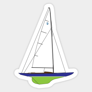 Dragon Class Sailboat Sticker